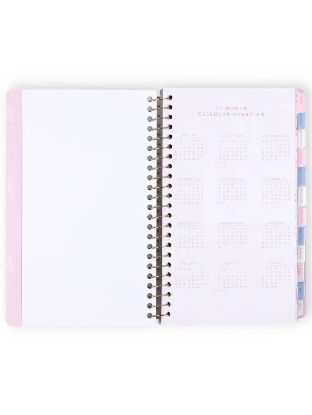SHIPS DAILY! LoveShackFancy Target Yoobi Monthly Weekly Student Planner 5x8 Pink
